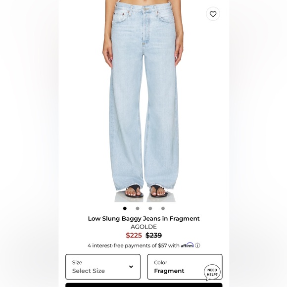 Agolde Denim - Agolde Low Slung Baggy